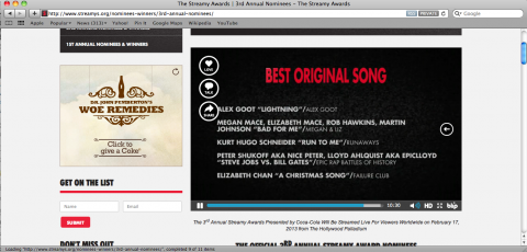 Elizabeth Chan "A Christmas Song" nominated for #bestoriginalsong Streamy Award