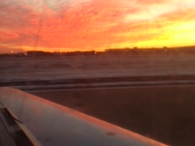 On the road on my first tour. I've seen a lot of the world from a plane!